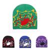 Spider Pattern Knit Beanie With Warmth For Winter Outdoor Casual Wear