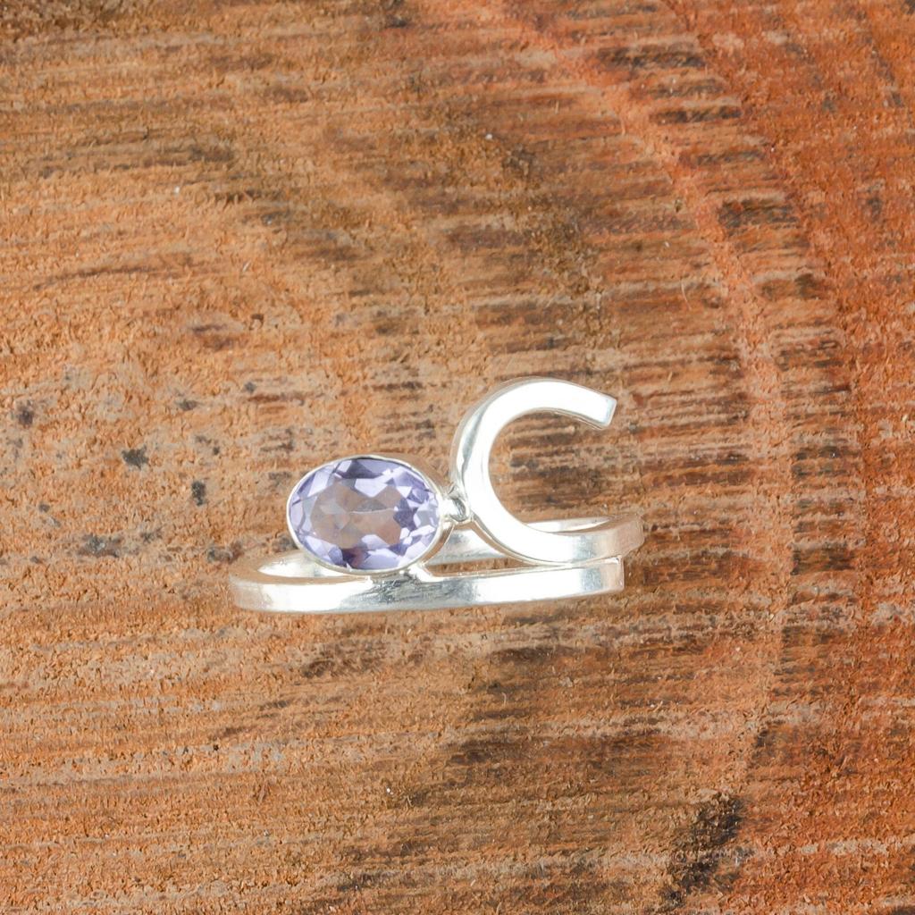 Iolite Gemstone 925 Sterling Silver Jewelry Handmade Ring  For Gift For Friend RR-27-12