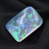 Lab-Created Opal Loose Gemstone 16 ct Ethiopian Emerald Cut Multicolor October Birthday Birthstone