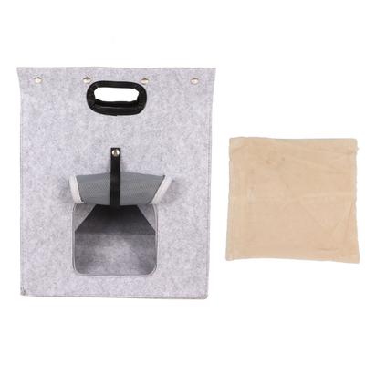 Felt Cat Bag Removable Washable Foldable Breathable Portable Cat Bag House for Small Cats Dogs