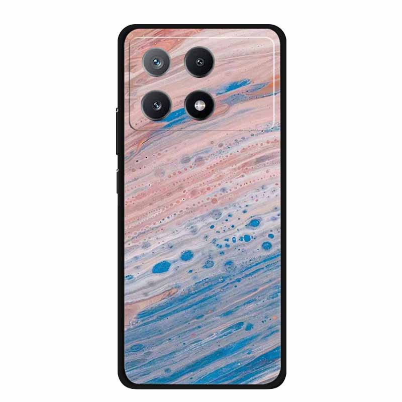 Marble Pattern Phone Case for Poco X6 Pro Clear Edge Cover Funda for Xiaomi Poco X 6 Pro Soft Transparent Coque Color Back Shell