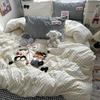 Class A Cute Cartoon Pure Cotton Cotton, Bed Sheet Quilt Cover Quilt Cover Student Dormitory