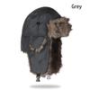 Unisex Men Women Russian Hat Trapper Bomber Warm Trooper Ear Flaps Winter Ski Hat Solid Fluffy Faux Fur Cap Headwear Bonnet