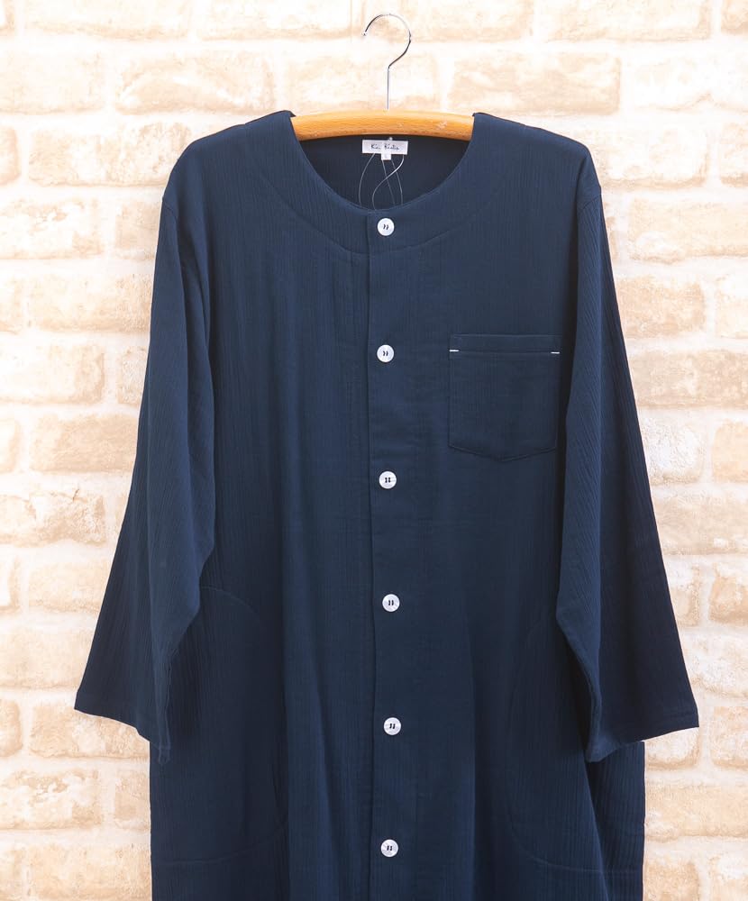 Soft and gentle on the cotton crepe double gauze sleeper long suitable for spring and front available in 13029 size to LL [K's Eye] skin, 100%