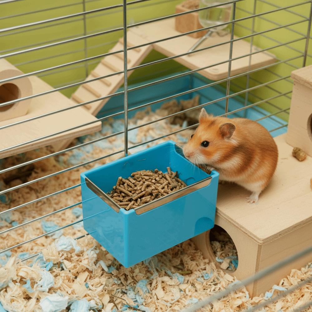Wall Mount Bunny Hay Feeder Detachable Hamster Hanging Bowl Practical Rabbit Hanging Feeder Travel