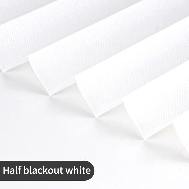 Self-adhesive Pleated Blinds Sunshade Curtain Shading Privacy Curtain Sunscreen Half Blackout Curtain For Bedroom Living Room Ba