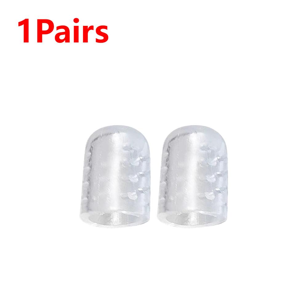1-10Pair Transparent Silicone Toe Covers Women Gel Little Toes Protector Tube Foot Care Finger Caps Elasticity Prevents Blisters