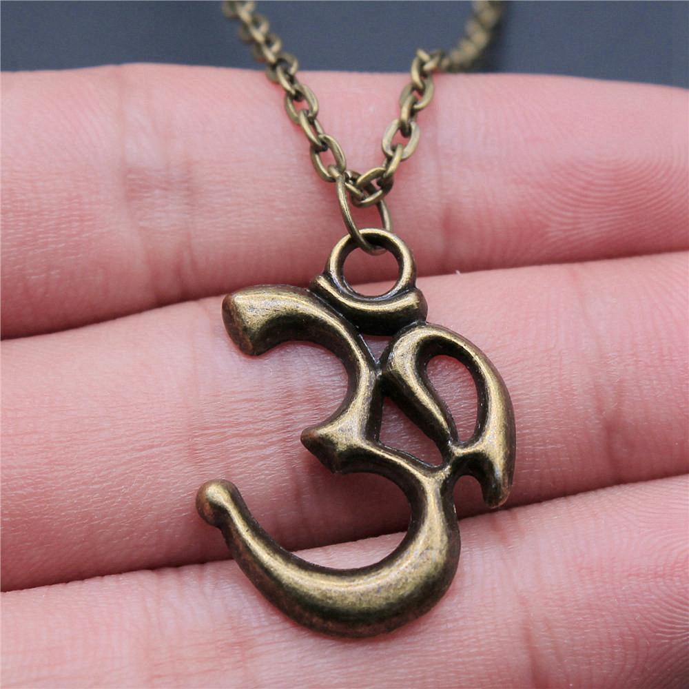 OM Jógový náhrdelník na krk 43cm řetízek Dámské šperky Plážové Boho věci