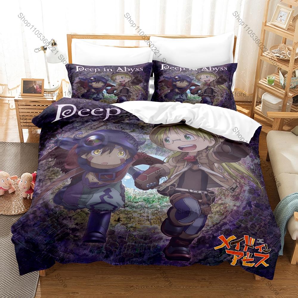 Cool Personality Popular Anime Made In Abyss New Bedding Duvet Cover Set Fashion Bed Linen Single Double Queen King Size