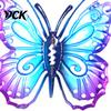 Outdoor Garden Hanging Decor Metal Butterfly Wall Decorations, Art Sculpture, Indoor Living Room Accents Weatherproof for Patio Fence Home Yard