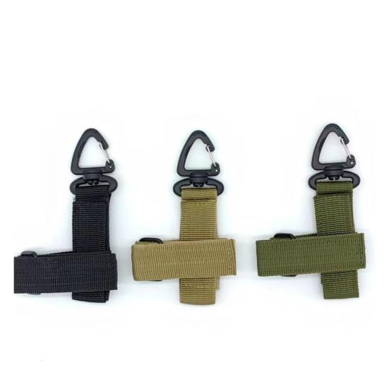 Outdoor Multi-function Glove Storage Buckle Adjustable Camping Hiking Backpack Multi-purpose Tools Rope Hanging Fastener Tape Webbing Carabiner