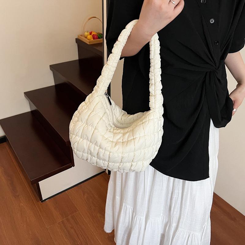 Bag niche design new pleated cloud bag casual versatile single shoulder armpit bag large capacity dumpling bag