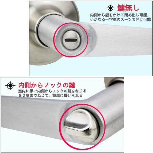 Solid Hardware Door Knob, Keyless, Indoor Toilet Lever Handle, Silver, 1 Piece, Suitable for Bedrooms, Entryways, and Bathrooms, Zinc Alloy Handle, Su