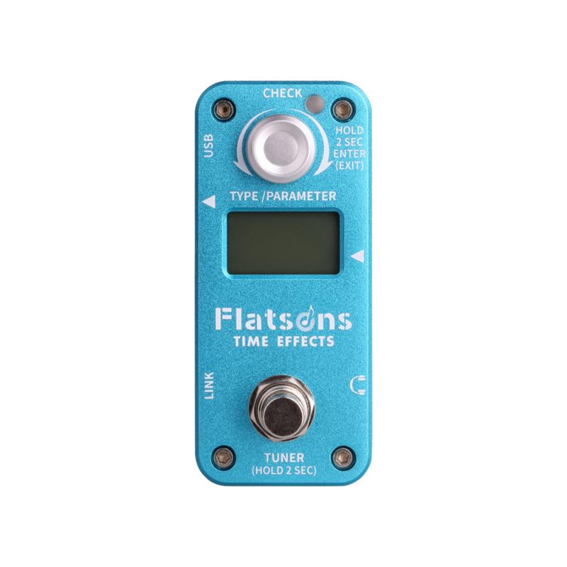 Flatsons Delay Reverberation Effector Hall Spring Room 3 Modes Reverberation Aluminum Alloy Effects