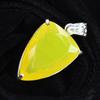 CERTIFIED 76.2 Ct Yellow Opal 925 Sterling Silver A Grade Fancy Gemstone Pendant MY-PD-121-NS