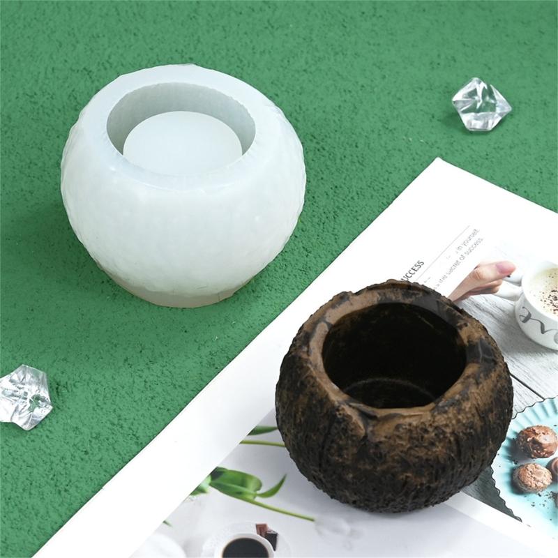 Flexible Silicone Chocolate Molds Oven Safe Coconut Shape Mould for Baking Easy Releases Kitchen Tool