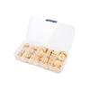 100Pcs Wooden Buttons Unique Design Natural Durable Sturdy Safe Convenient Round Wood ButtonBurlywood