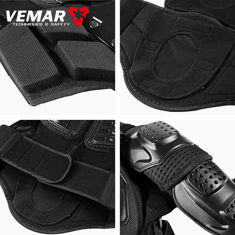 Motorcycle Riding Armor Jacket With Elbow Shoulder Waist Protection Adult Men Off-Road Motocross Gear Black Neck Guard