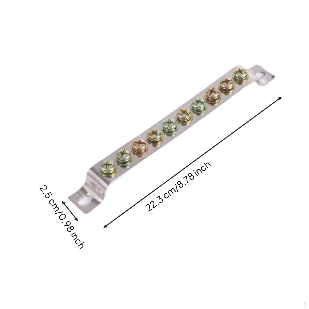 Copper Ground Bus Bar, Bridge Type Terminal Block, 3/5/7/10 Position, Quick Wiring Neutral Bar