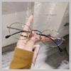 Small Oval Myopia Glasses: Anti-Blue Light, Lightweight, Retro Style for Small Faces and Women