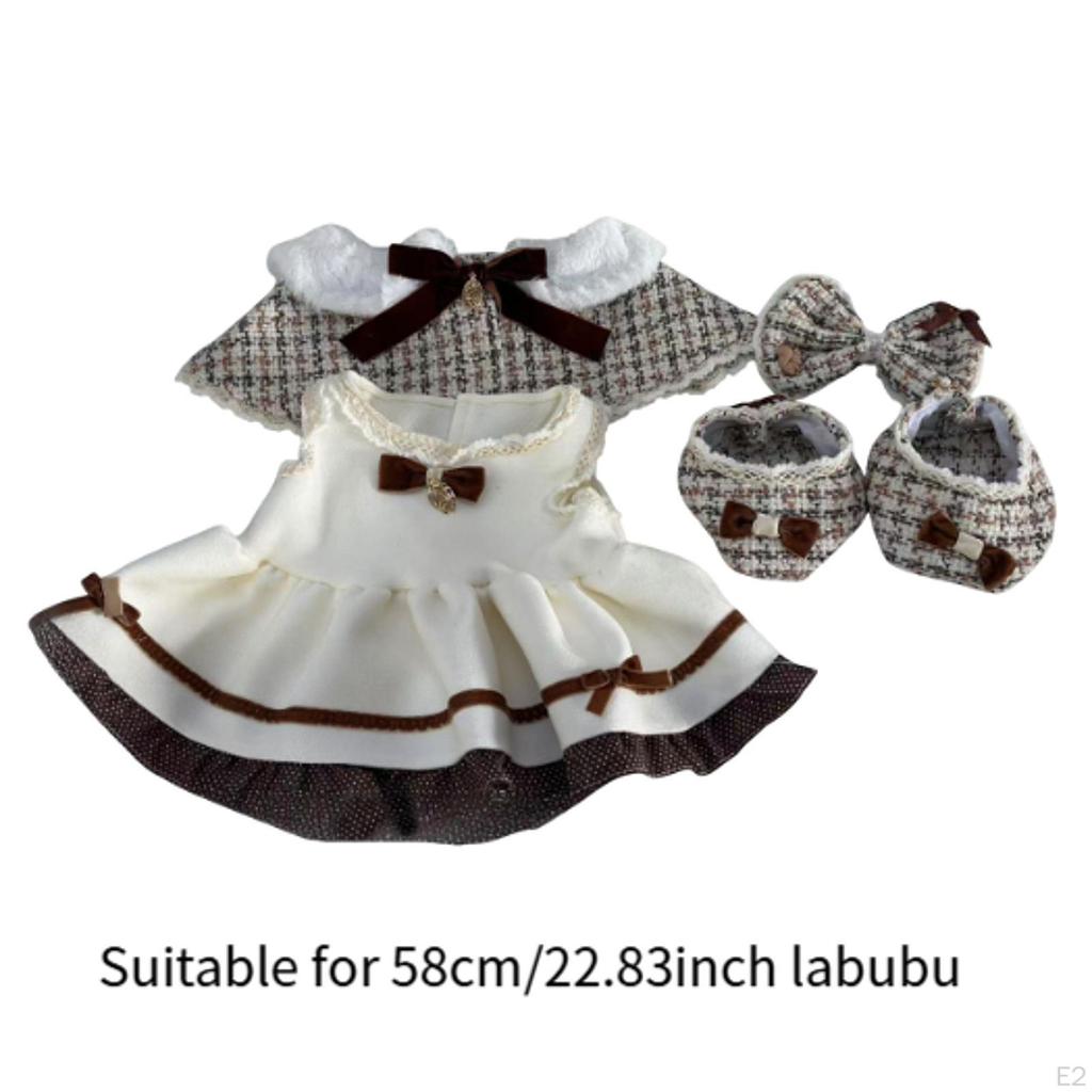 Kosedukke Kjole og Sjal Sko, Kostymer Fotorekvisitter Pedagogisk Lag Din Egen