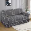 High Elastic Sofa Slipcover with Skirt Stretch Easy Fitted Armchair Sofa Covers 1/2/3/4-Seater Couch Slipcovers for Living Room