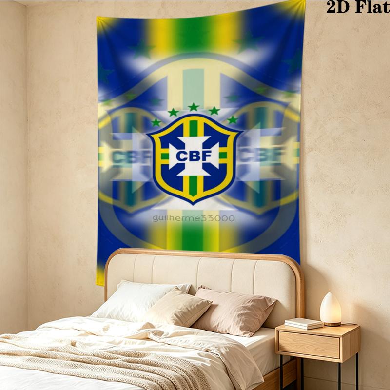 CBF Brasil Wall Tapestry Aesthetic Wall Hanging Printed Fabric Blanket Decorative Tapestries for Bedroom Living Room Home Decor