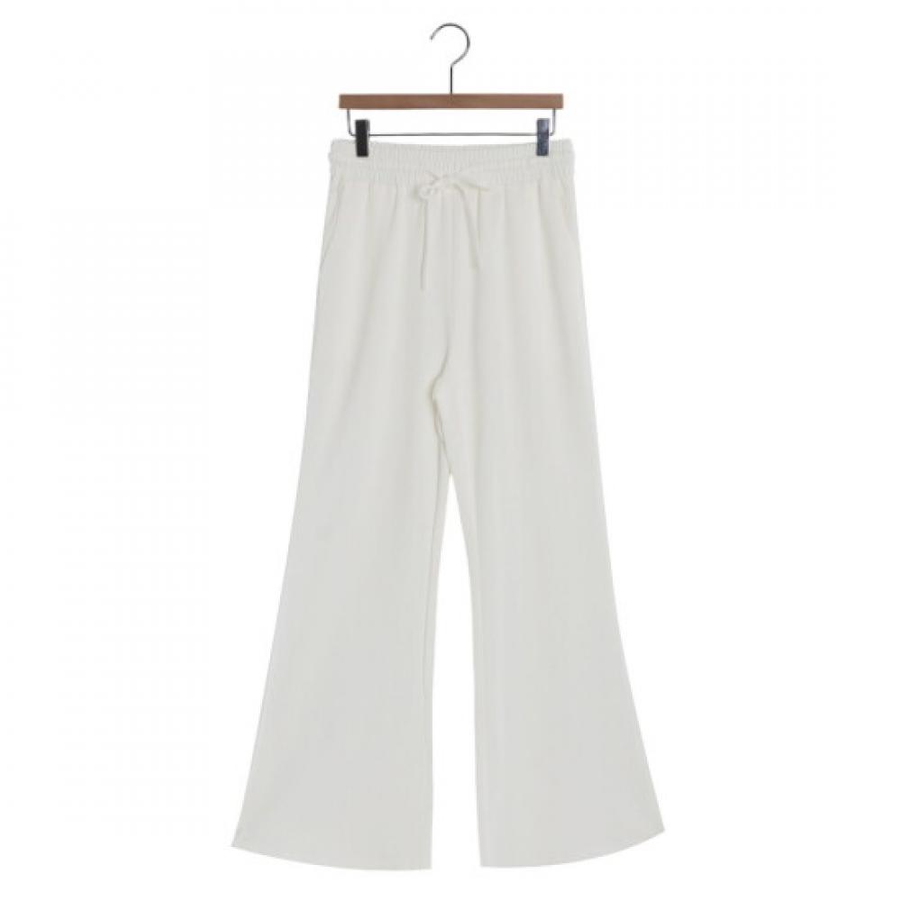 Shop Women Waistband Stretch Bootcut Training Pants Ivory Pic Wpt 21389