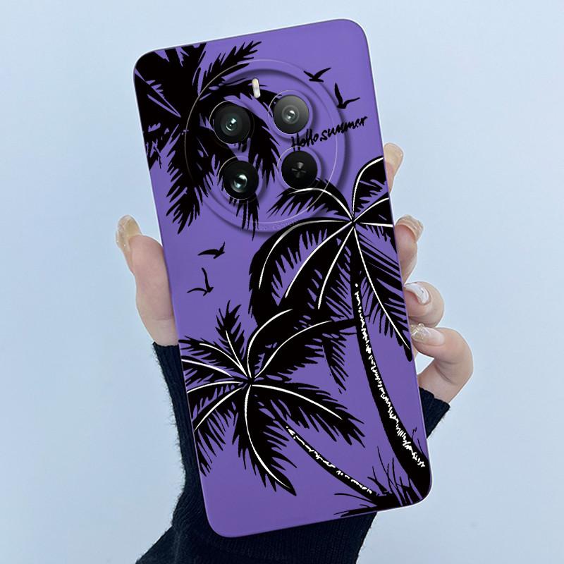 Case For Realme 12 Pro Plus 12 Plus 12X 5G Phone Case Cartoon Pretty Flower Liquid Silicone Soft TPU Protective Cover Shell Capa