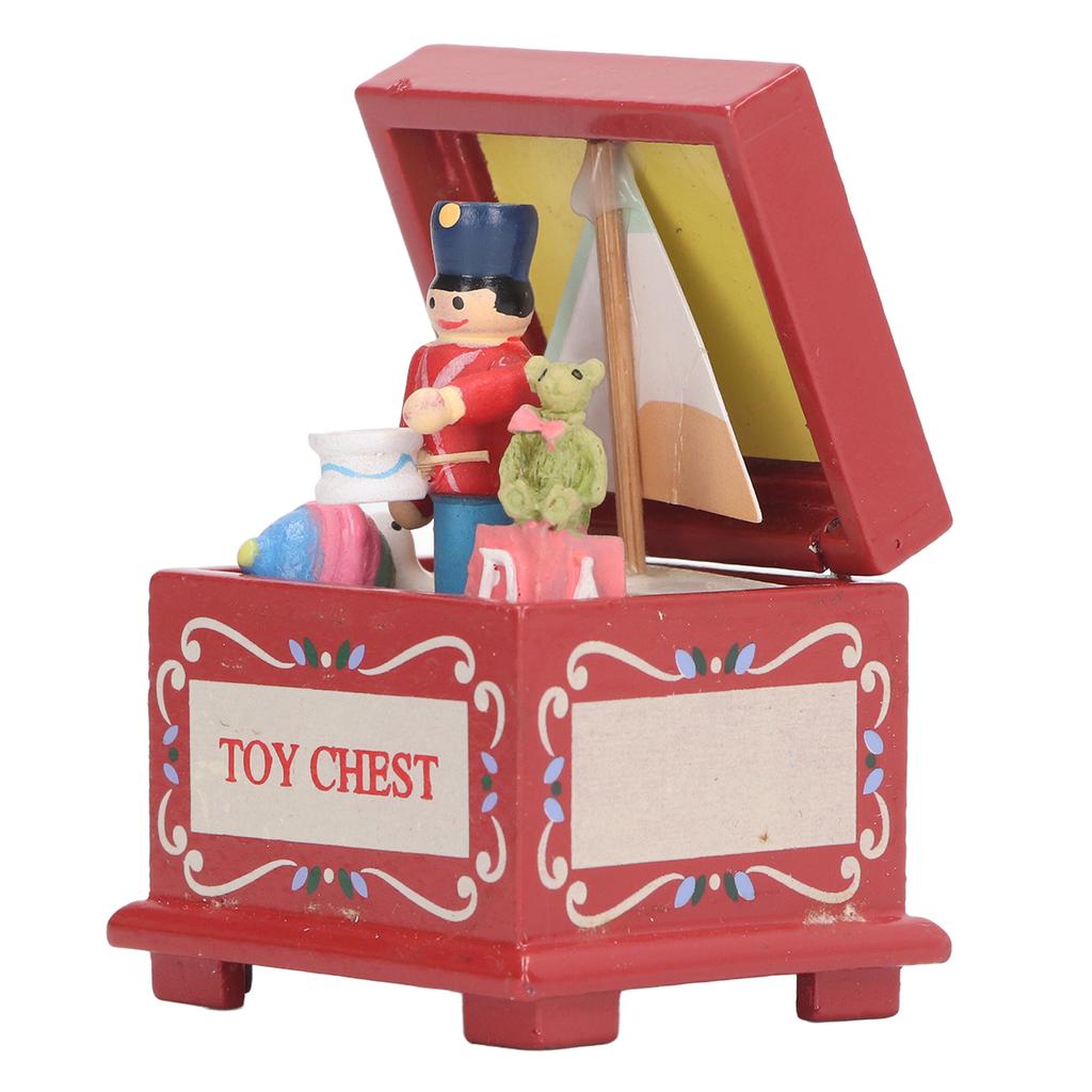 1:12 Miniature Dollhouse Box Tiny Vintage Wooden Dollhouse Chest for Desk Room Decoration