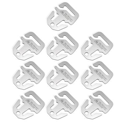 5-50PCS Awning Fixing Buckle Stainless Steel Anchor Awning Fastener Windproof Tent Tarp Anchor Buckle Outdoor Camping Accessory