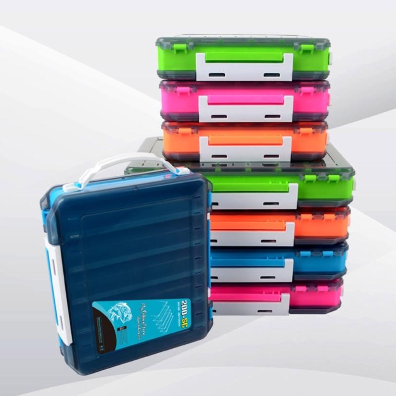 Fishing Tackle Organizers Watertight Tackle Tool Double Sided Tackle Box Tackle Carrying Clear Fishing Lures Storage Box