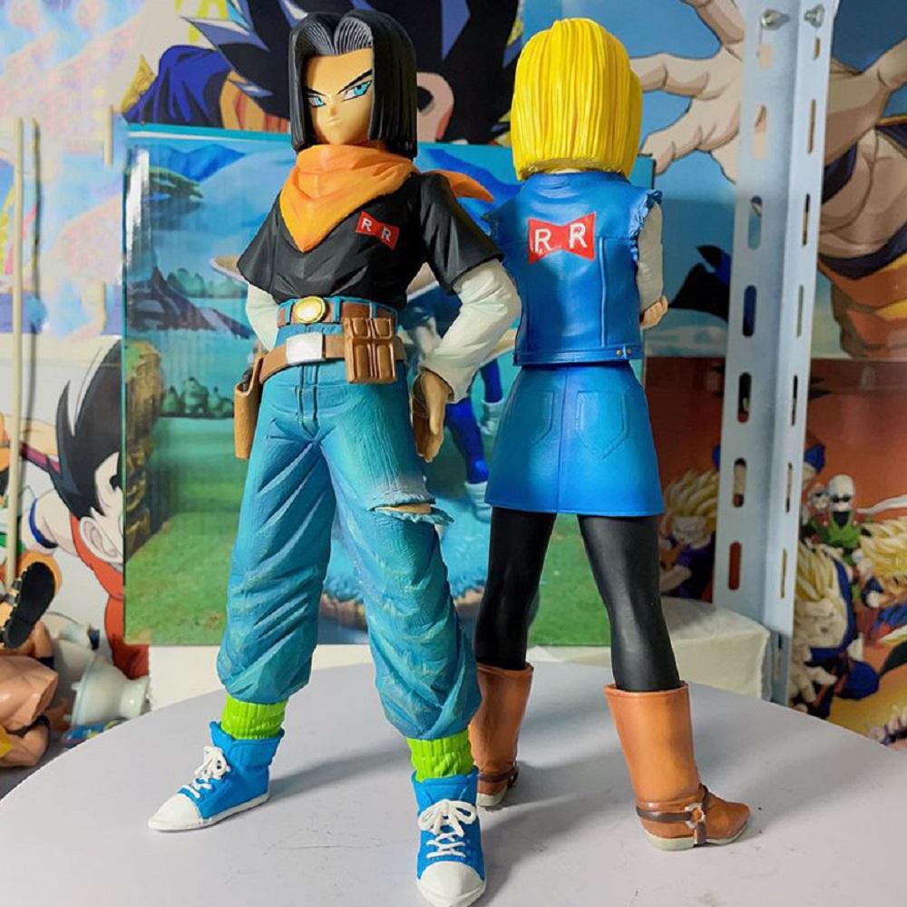 Sale Anime Dragon Ball Z Android 17 18 Figure PVC Action Figures Collection Model Toys for Children Gifts