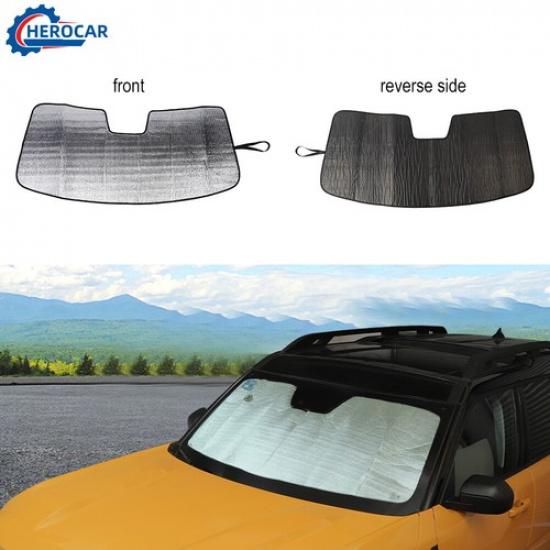 Front Windshield Sun Shade Foldable Sunshade Protector For Bronco Sport +