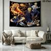 One Piece Poster Wall Tapestry Aesthetic Wall Hanging Printed Fabric Blanket Decorative Tapestries For Bedroom Living Room Home Decor