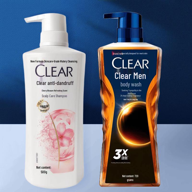 Clear Sakura Shampoo & Men s Rainforest Shower Gel Set