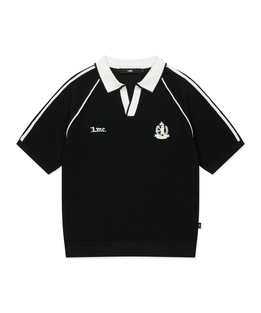 LMC Line Point Skipper Half Knit Black