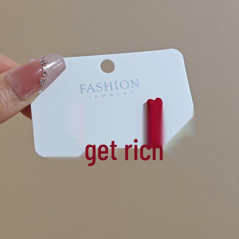 Orecchini Rossi Borchiati alla Moda Stile Hong Kong 2025 per Donna: Moda Elegante Autunno/Inverno di Alta Gamma