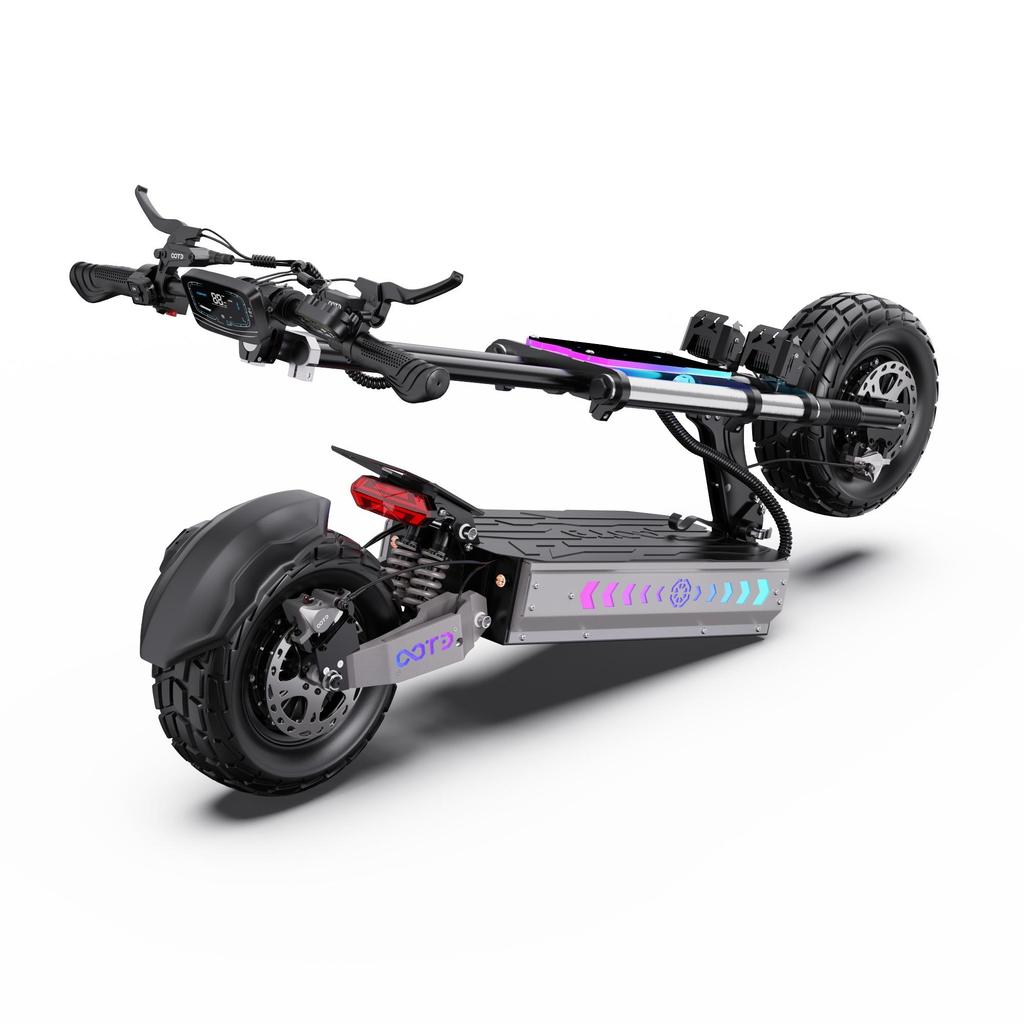 OOTD T90 3000*2 Dual Motor E-Scooter 60V31.2AH Off-road Electric Scooter 13 Inch Off-Road Tire All Terrain NFC Features EScooters