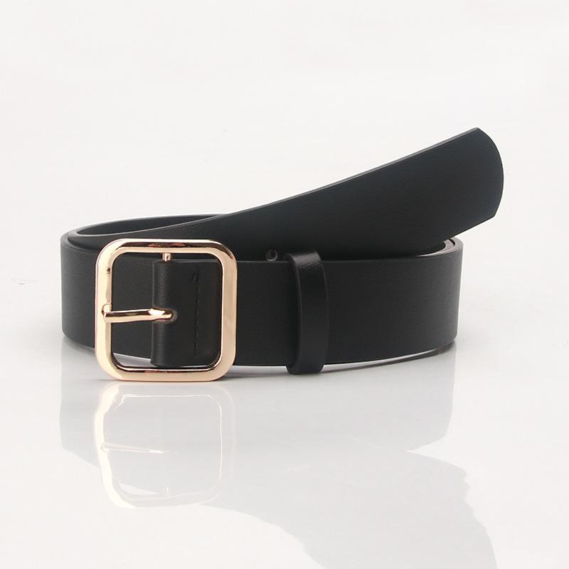 This New Korean-style Women's Belt Is Retro, Simple and Versatile. It Features A Square Buckle and Pu Leather, Making It A Popular Belt for Women