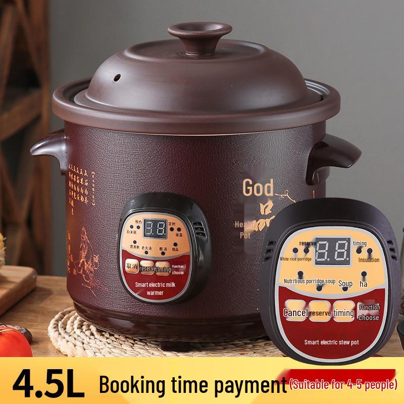 Vollautomatischer elektrischer Schongarer: Keramik-Suppentopf für Brei und multifunktionales Gesundheitskochen.