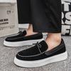 Fashion 2025 Autumn New Retro Shallow Mouth Thick Soled Single Shoes for Men Versatile Comfortable Fashion Niche Designed Chunky Loafers