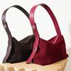 Genuine Leather Women's Tote Bag - High-Silk Matte Cowhide, Large Capacity, Commuting Shoulder/Underarm Bag
