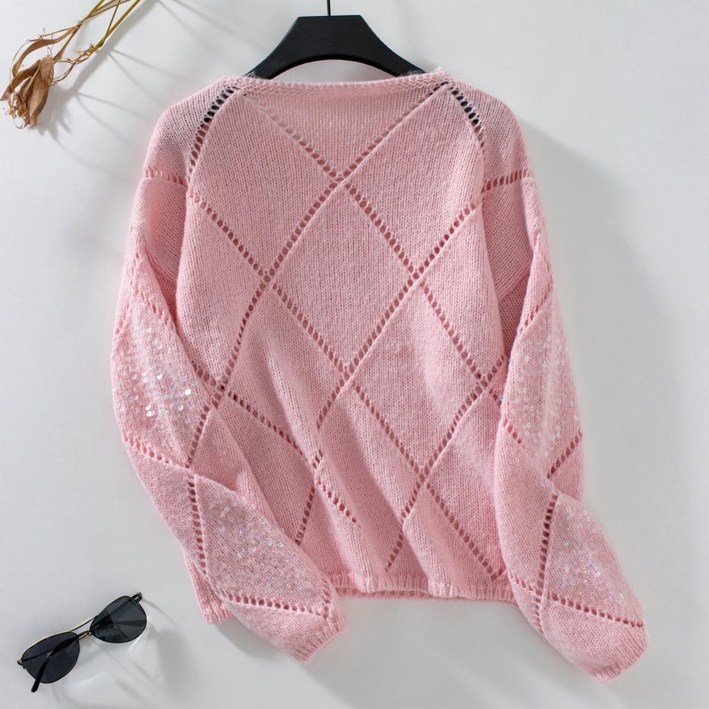 Casual Minimalist Cardigan Knit Outerwear For Women