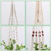 Handcraft Nordic Styles Cotton Rope Hanging Plant Holder Flower Pot Hanger Net Bag for Indoor Decors and Planter Display
