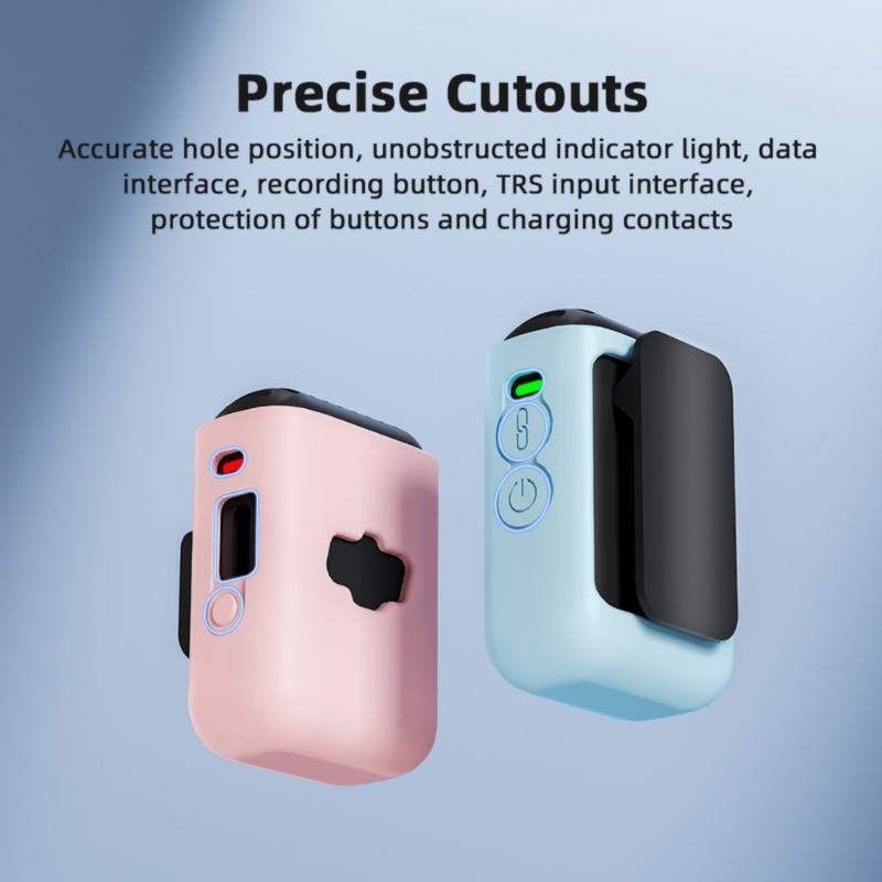 Silicone Cover Sleeve For Mic2 Offering Comprehensive Protective During Travel And Outdoor Photography Easy Installation