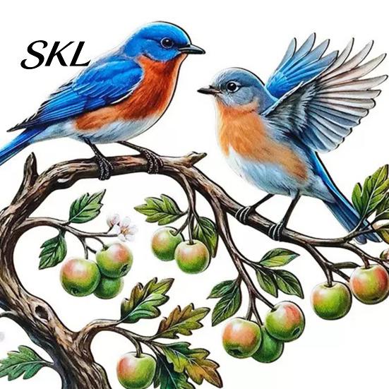 Lebhaftes Vogelornament für Rasen-Erdspieß, Und Obstbaumform, Wasserdichte Beschichtung Verdicktes Rostbeständiges Metall Hofkunst Eisen Außen-Blumenbeet