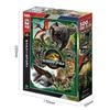 Epoch Jurassic World Land of Revival Dinosaur Mission 500-Piece Jigsaw Puzzle 38×53cm with Glue Spatula and Ticket