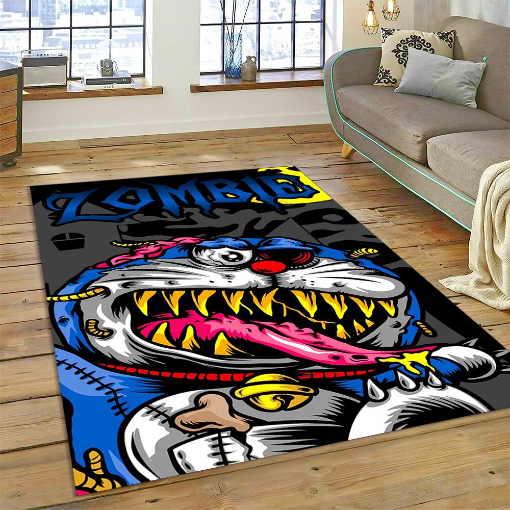 3D D-Doraemon Cartoon Dream Carpet Rug for Living Room Bedroom Home Sofa Decoration,Kids Play Non-slip Floor Mat