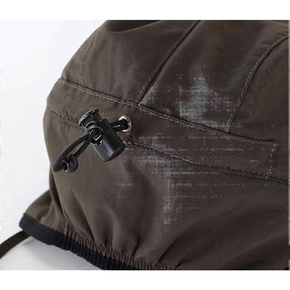 (Coffee)Outdoor Men's Baseball Cap Waterproof Yetsye Winter Earflap
